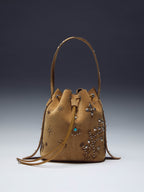 Handcrafted Suede Bucket Bag