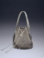 Handcrafted Suede Bucket Bag