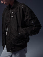 Studded Bomber Jacket