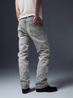 Floral Embroidered Straight Denim