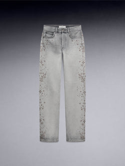 Studded Straight Leg Denim