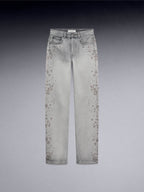 Studded Straight Leg Denim