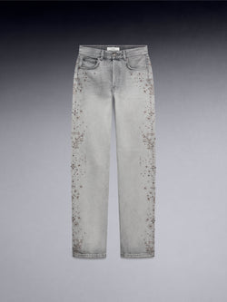 Studded Straight Leg Denim