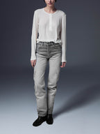 Studded Straight Leg Denim