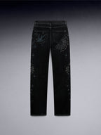 Studded Straight Leg Denim