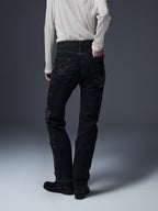 Studded Straight Leg Denim