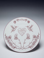Lover Porcelain Set of 6 Flat Plates