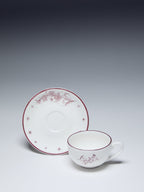 Love Porcelain set of 6 Coffee Cups and Plate