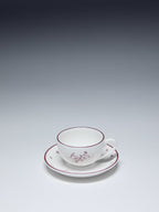 Love Porcelain set of 6 Coffee Cups and Plate