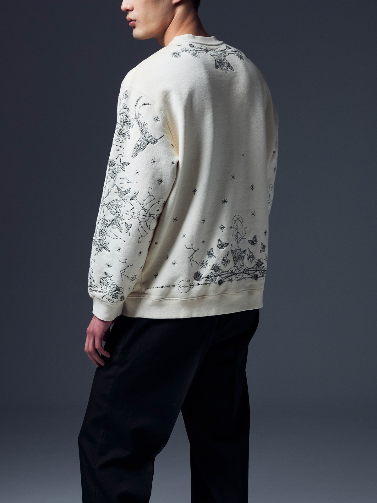 Tattoed Embroidered Sweatshirt