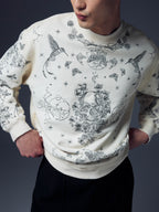 Tattoed Embroidered Sweatshirt