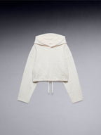 Spider Embroidered Cropped Hoodie