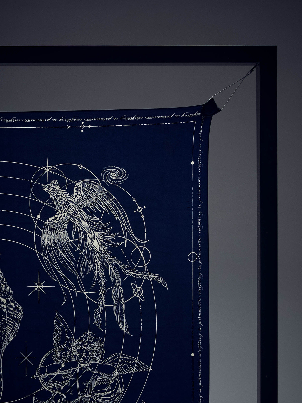 Tattoo Print Twill Foulard