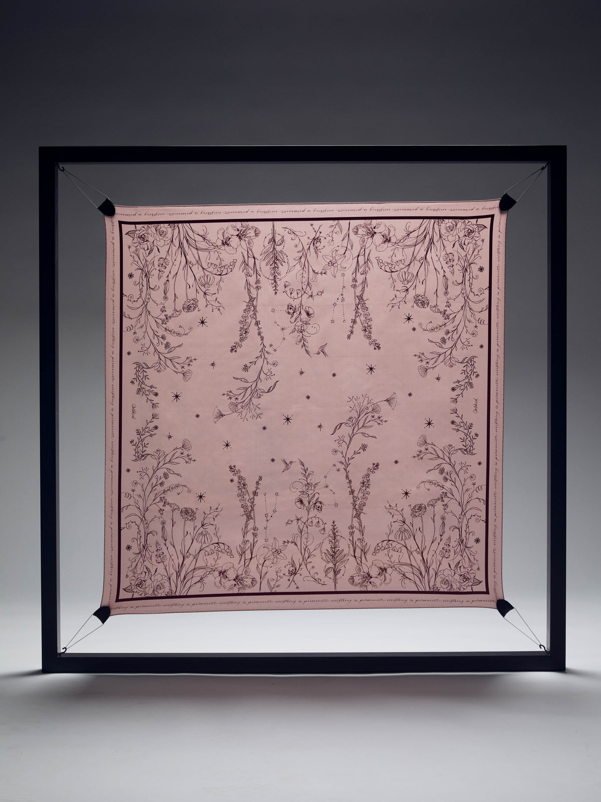 Tattoo Print Twill Foulard