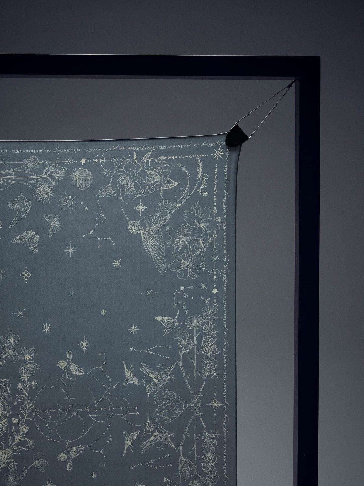 Tattoo Print Twill Foulard
