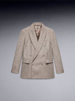 Spider Embroidery Double Breast Blazer