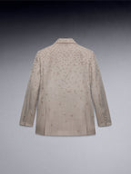 Spider Embroidery Double Breast Blazer