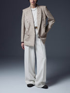 Spider Embroidery Double Breast Blazer