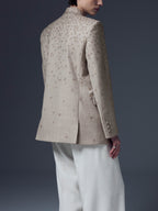 Spider Embroidery Double Breast Blazer