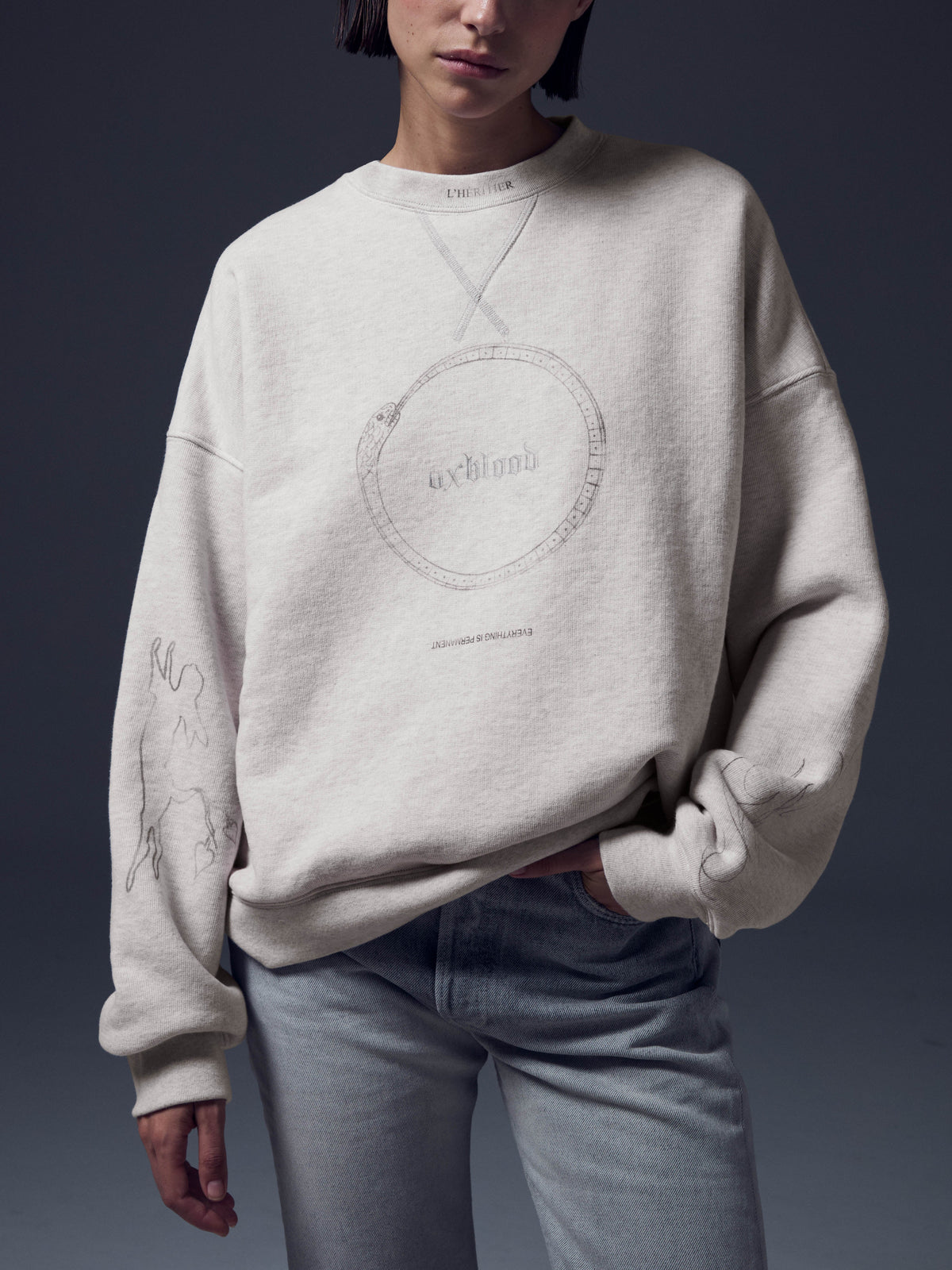Tattoo Printed Sweatshirt