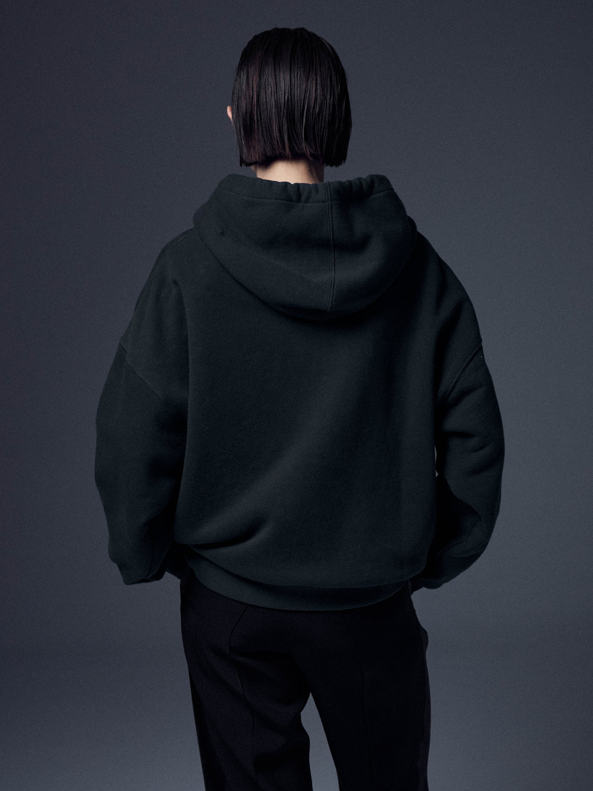 Tattoo Printed Boxy Hoodie