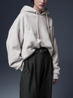 Tattoo Printed Boxy Hoodie
