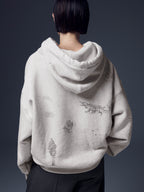 Tattoo Printed Boxy Hoodie