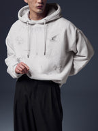 Tattoo Printed Boxy Hoodie