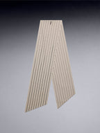Embroidered Pinstripe Scarf