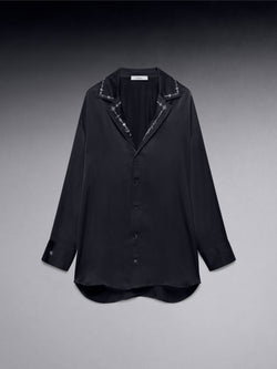 Embroidered Pajama Shirt