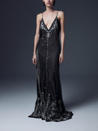Embroidered Slip Dress