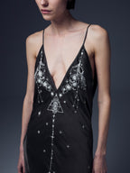 Embroidered Slip Dress