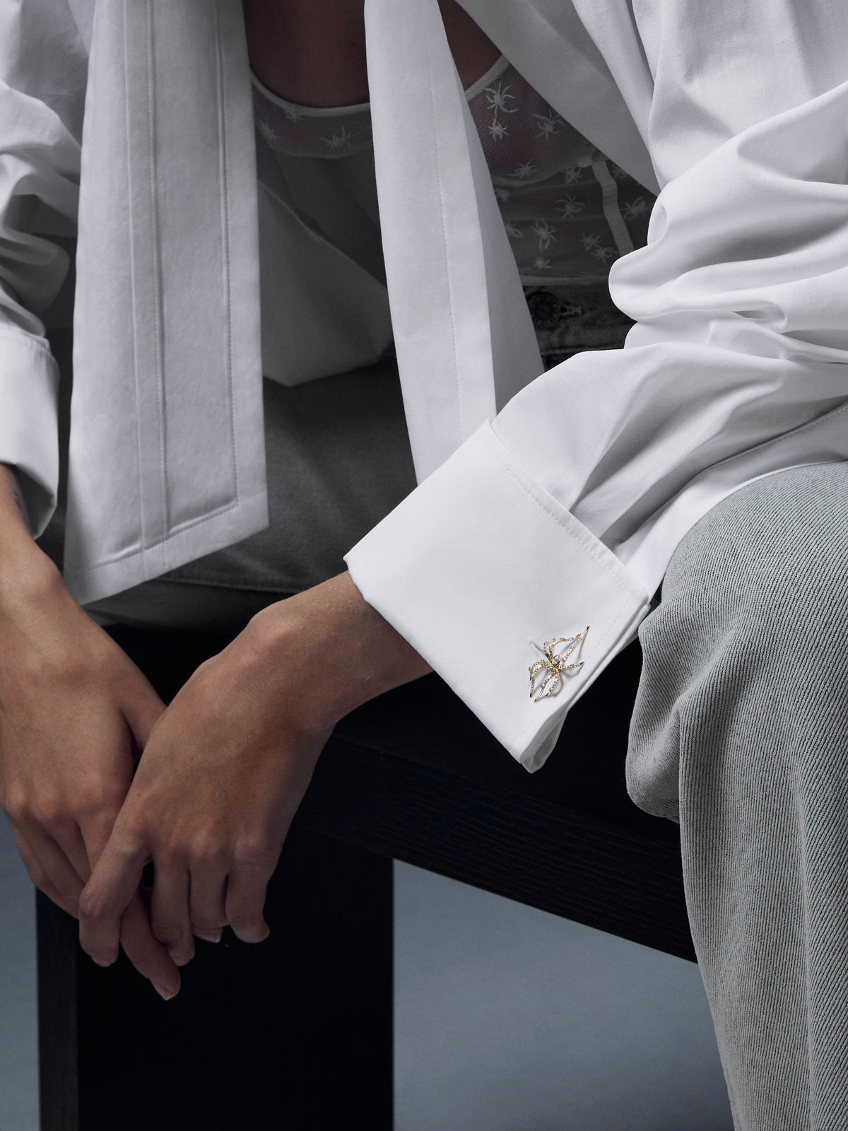 Diamonds Spider Cufflinks
