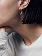 Diamonds Heptagon Earrings