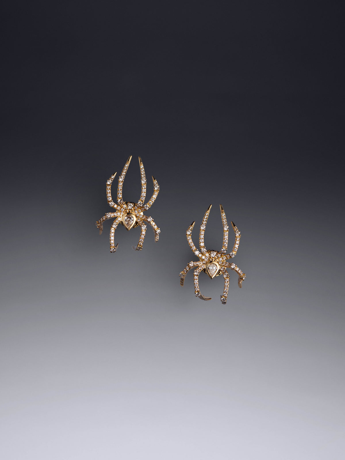 Diamond Spider Earrings