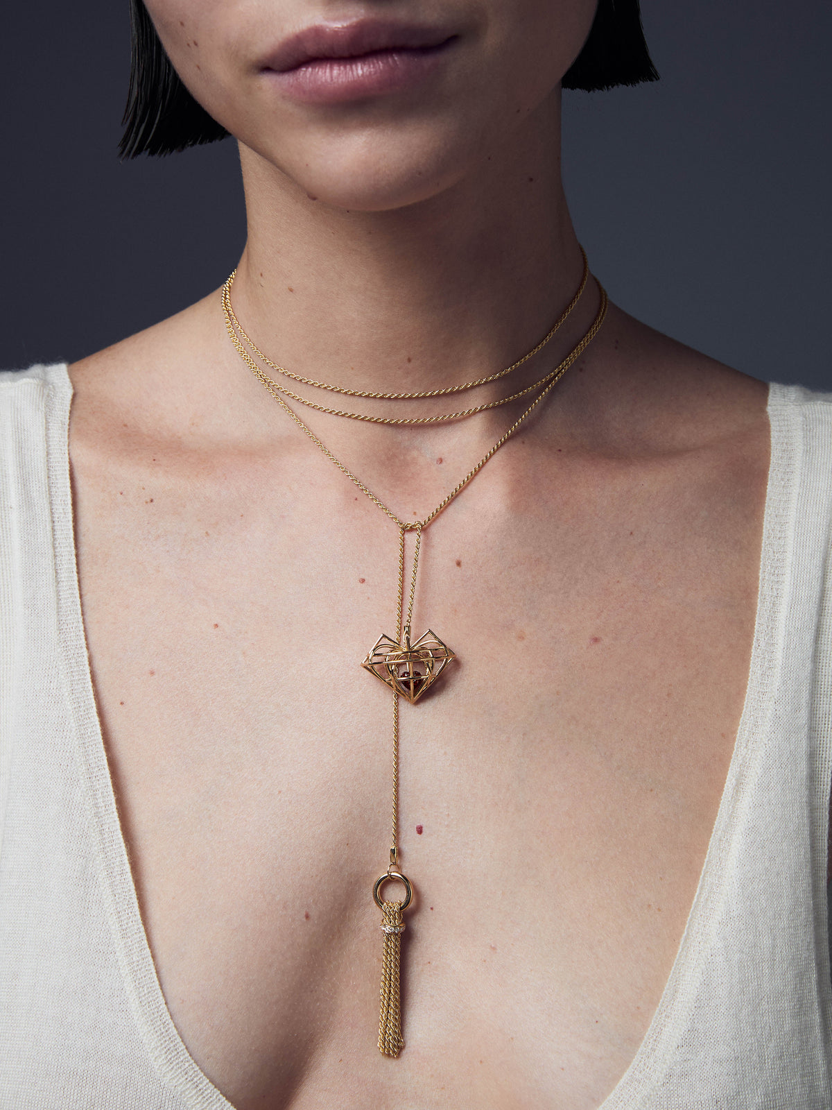 Caged Heart Necklace