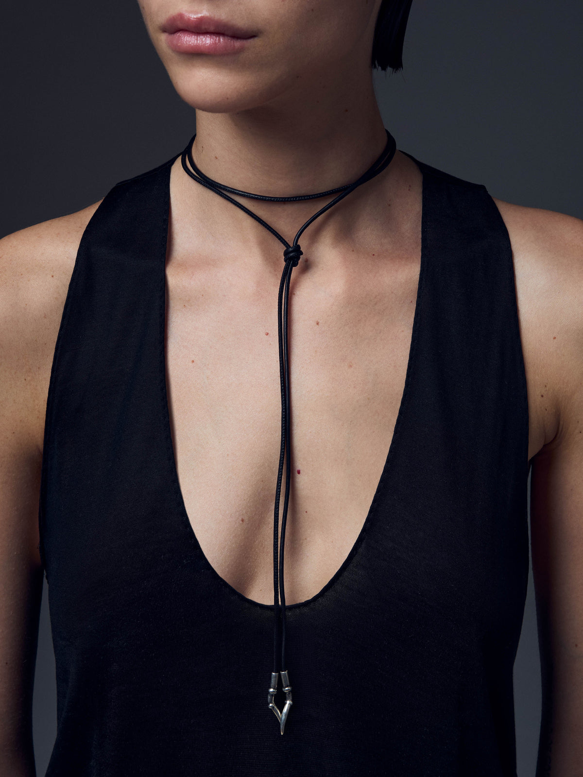 Spider Legs Leather Necklace