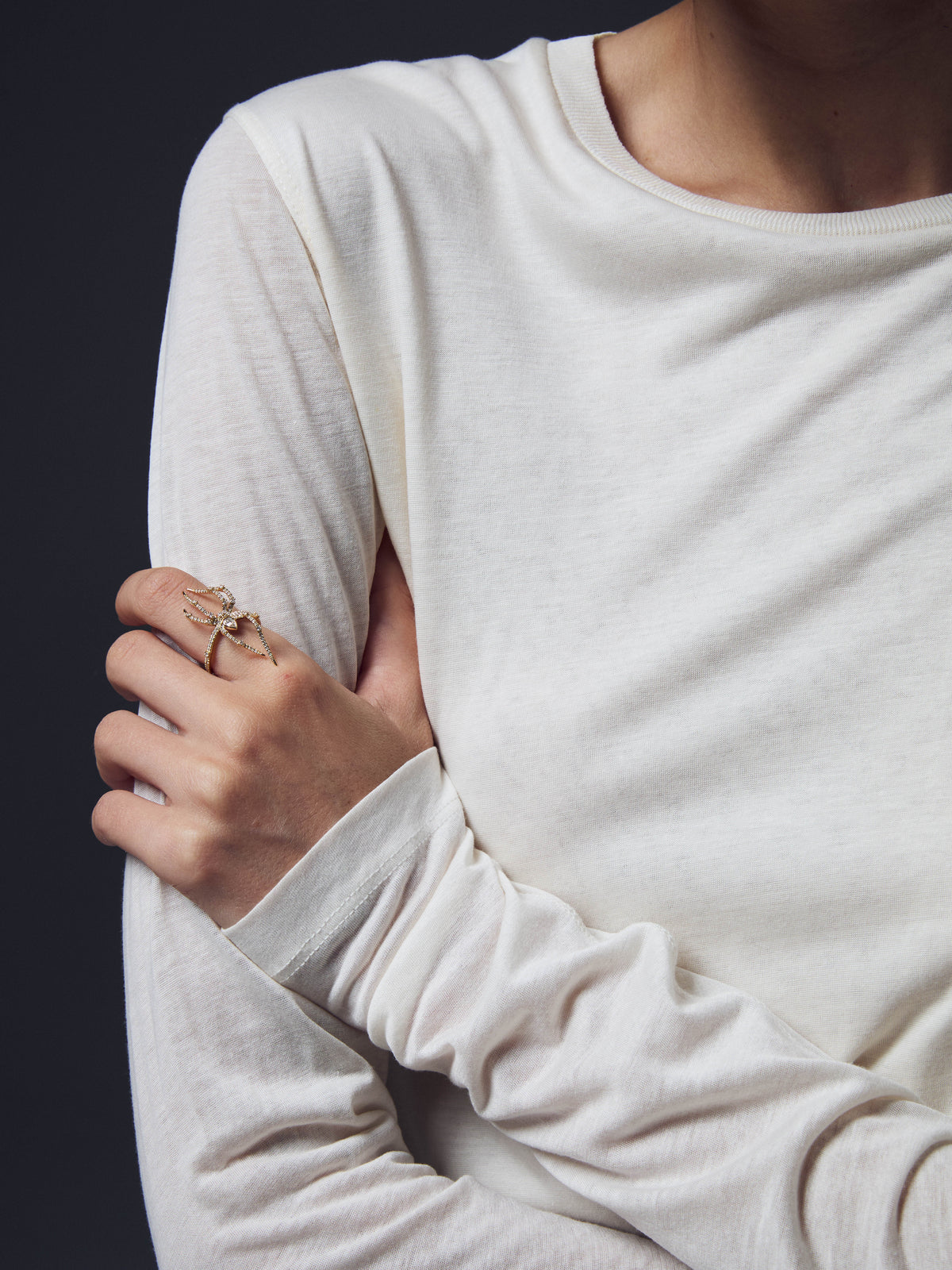 Diamonds Spider Ring