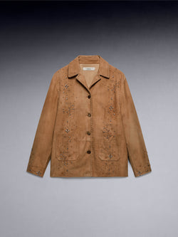 Tatto Studded Suede Jacket