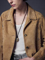 Tatto Studded Suede Jacket