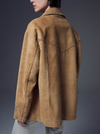 Tatto Studded Suede Jacket
