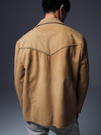 Tatto Studded Suede Jacket