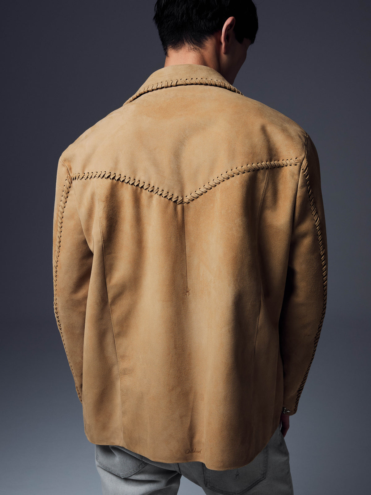Tatto Studded Suede Jacket