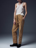 Studded Suede Trousers