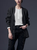 Oversized Cachemire Cardigan
