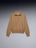 Cashmere Zipped Polo