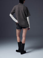 Boxy Cachemire Shirt