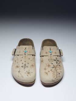 Dr. Woo'S Suede Mules